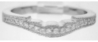 Natural sapphire ring in 14k white gold