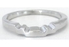 Natural sapphire ring in 14k white gold