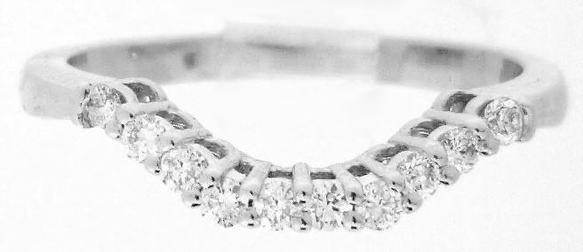 Contoured Diamond Ring