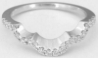 Natural sapphire ring in 14k white gold