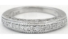 Natural sapphire ring in 14k white gold