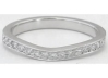 Natural sapphire ring in 14k white gold