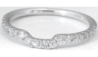 Natural sapphire ring in 14k white gold