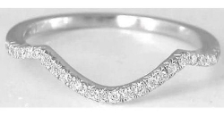 Natural sapphire ring in 14k white gold