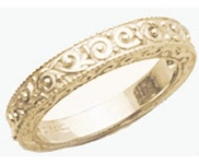 Natural yellow sapphire ring in 14k yellow gold