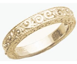 Natural yellow sapphire ring in 14k yellow gold