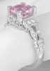 Natural Unheated Light Round Pink Sapphire Ring