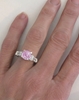 Light Round Pink Sapphire Ring - Natural Unheated