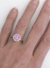 Hand View of Natural Pink Sapphire Diamond Ring