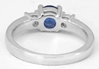 Blue Sapphire Ring- Back View