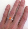 Orange Sapphire Rings