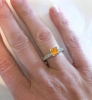 Orange Sapphire Rings