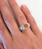Orange Sapphire Vintage Rings