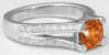 Orange Sapphire Rings