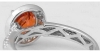 Orange Sapphire Rings
