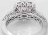 Back View of Fine Quality Pink Sapphire Engagement Ring in 14k gold from MySapphireSource