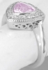 Trillion Pink Diamond Color Ring