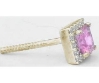 Pink Sapphire Diamond Stud Earrings