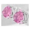 Trillion Pink Sapphire Earrings