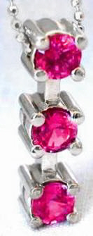 Hot Pink Sapphire Pendants