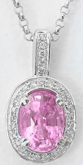 Pink Sapphire Heart Necklace 14k Gold – Envero
