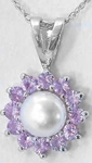 Pearl Pink Sapphire Pendants