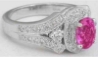 Oval Sapphire Ring White Gold