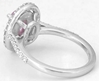 Natural Peachy Pink Sapphire Ring in White Gold