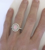 Natural Peachy Pink Sapphire Ring - looks like a padparadscha sapphire