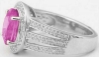 Diamond and Pink Sapphire Ring in 14k
