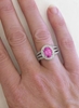 Bright Pink Sapphire and Diamond Rings