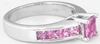 Princess Pink Sapphire Engagement Rings