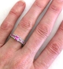 Pink Sapphire Channel Set Ring