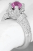 Pink Sapphire Diamond Ring