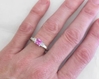 Pink Sapphire Engagement Ring Platinum