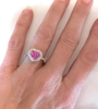 Pink Sapphire Heart Engagement Rings
