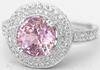 Pink Diamond Look Sapphire Rings