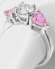 Round Diamond Pink Sapphire Ring