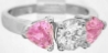 Diamond Pink Sapphire Rings