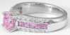 Round Pink Sapphire Rings