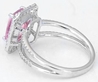 Pastel Fine Pink Sapphire Halo Ring
