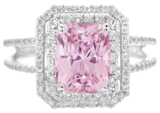 Radiant Baby Pink Sapphire Ring