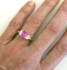 Untreated Pink Sapphire Engagement Rings