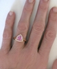 1.57 ctw Trillion Pink Sapphire and Diamond Ring in 14k rose gold - SSR-5988