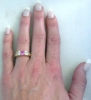 Princess Cut Pink Sapphire Ring