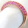 Pave Pink Sapphire Wedding Bands
