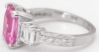 18k white gold Pink Sapphire Rings