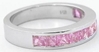 Pink Sapphire Anniversary Rings