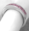 Princess cut Pink Sapphire Rings