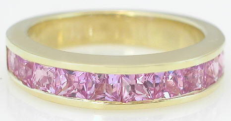 Pink Sapphire Rings in Gold